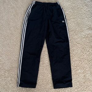 adidas navy Jogger Pants with White Three Stripes